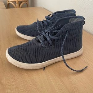 ALLBIRDS Women Tree Toppers Marine Size 9 / 39 High Hi Top Sneakers Dk Blue Navy